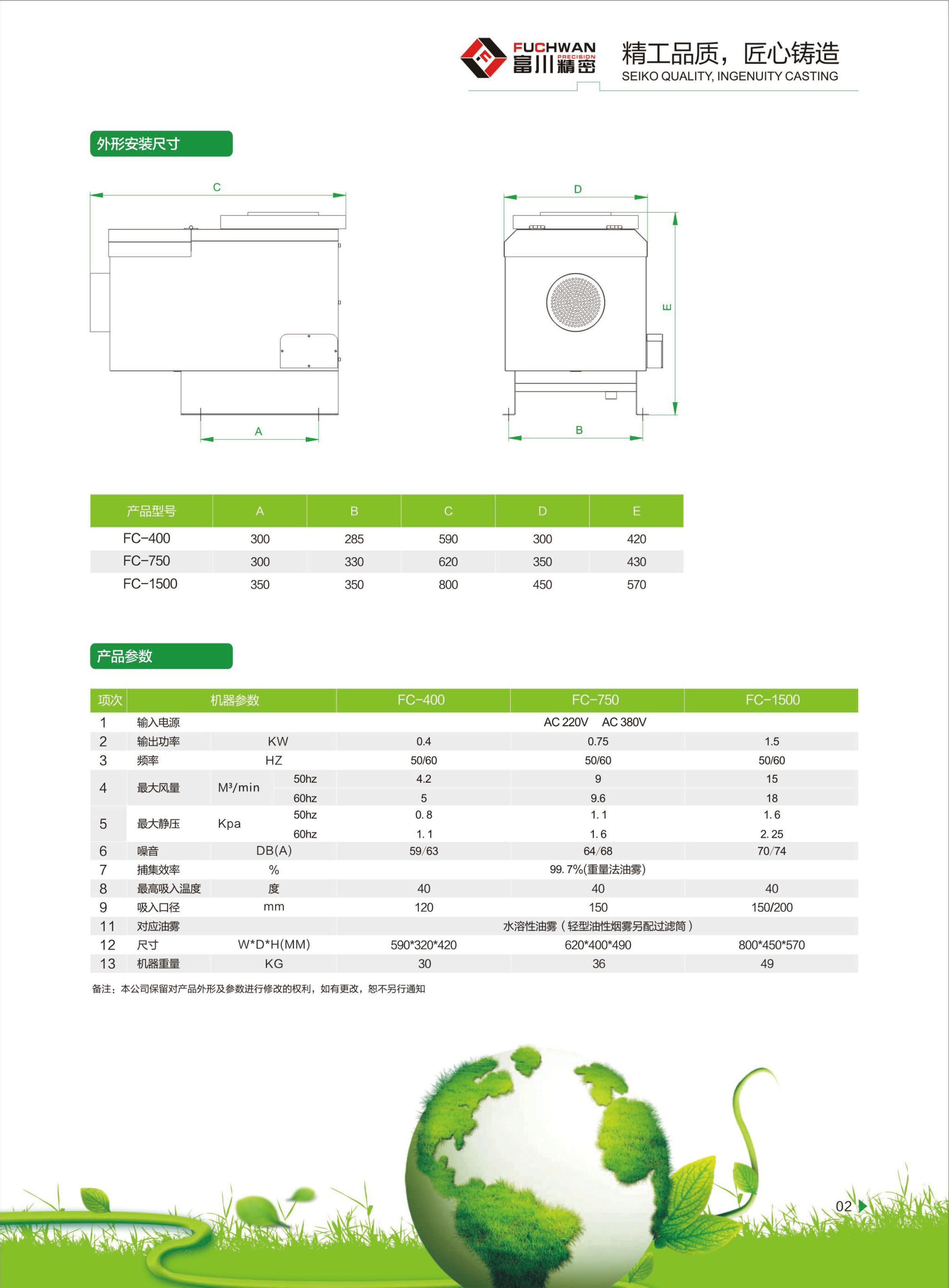 油霧收集器FC-1500